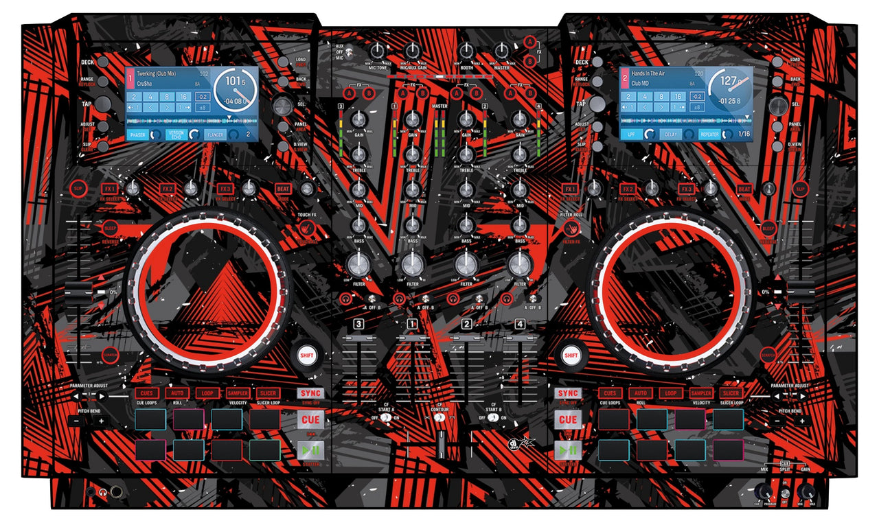 Numark NV Skin Ridge Red