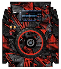 Pioneer DJ XDJ 1000 Skin Ridge Red
