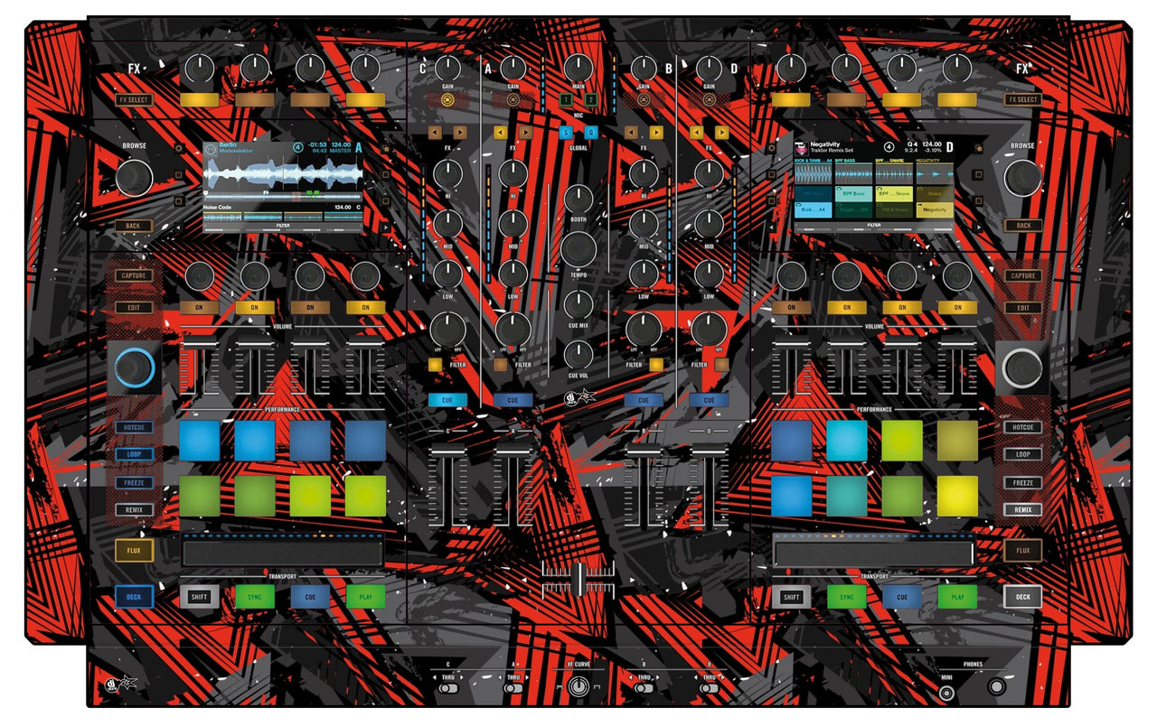 Native Instruments S8 Skin Ridge Red