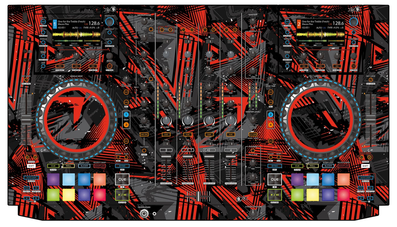 Denon DJ MCX 8000 Skin Ridge Red