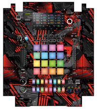 Pioneer DJ DJS 1000 Skin Ridge Red