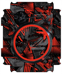 Technics 1200 / 1210 MK7 VERTICAL Skin Ridge Red