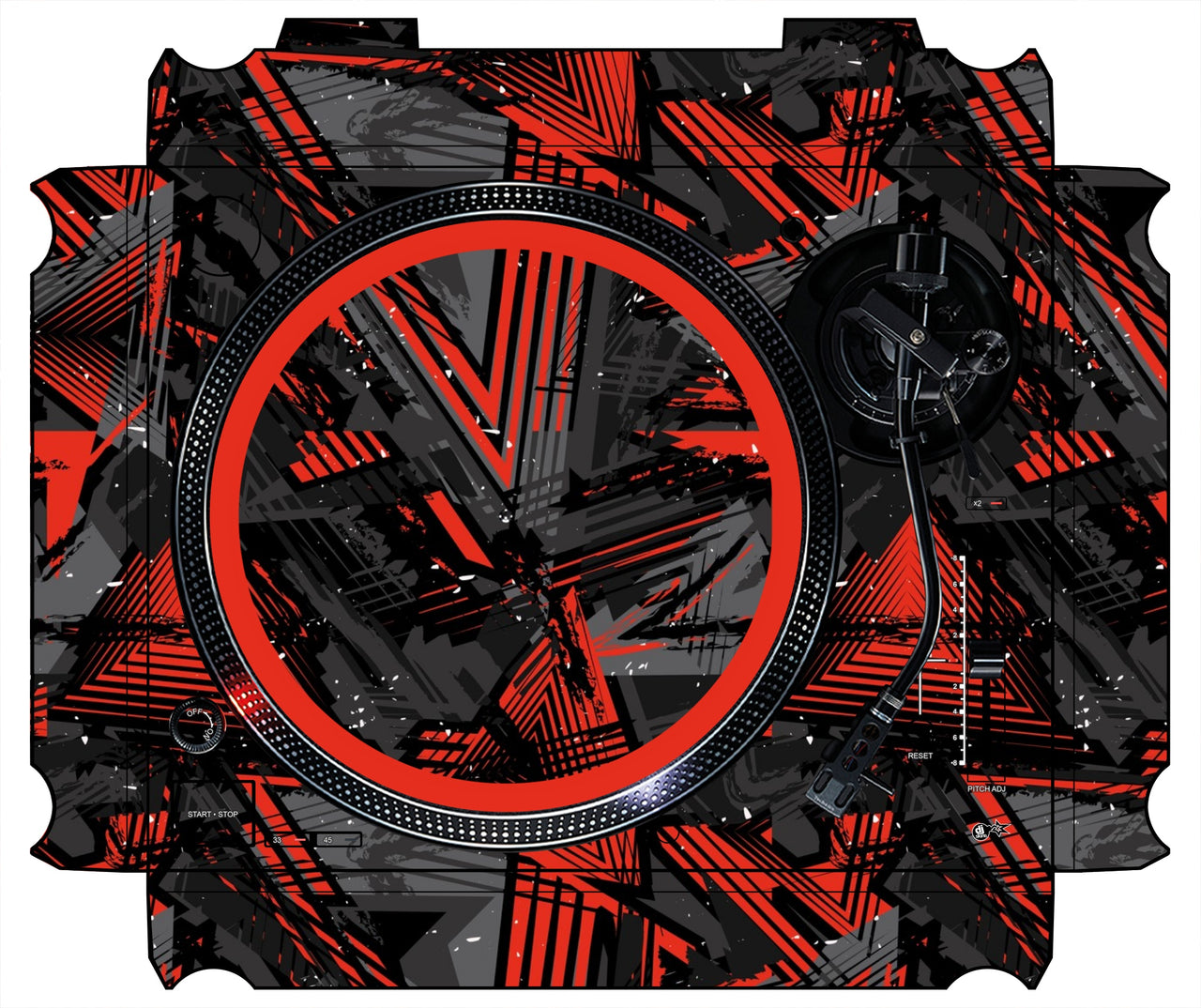 Technics 1200 / 1210 MK7 Skin Ridge Red