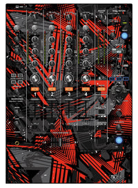 Pioneer DJ DJM 750 MK2 Skin Ridge Red