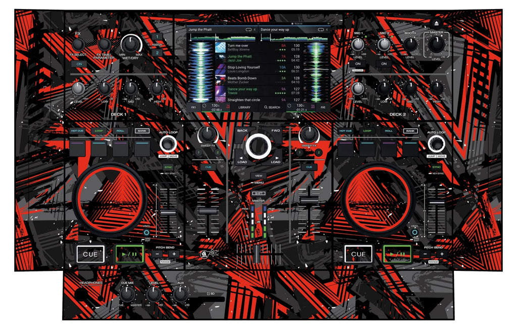 Denon DJ PRIME GO Skin Ridge Red