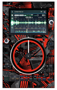 Denon DJ SC 6000 M Skin Ridge Red