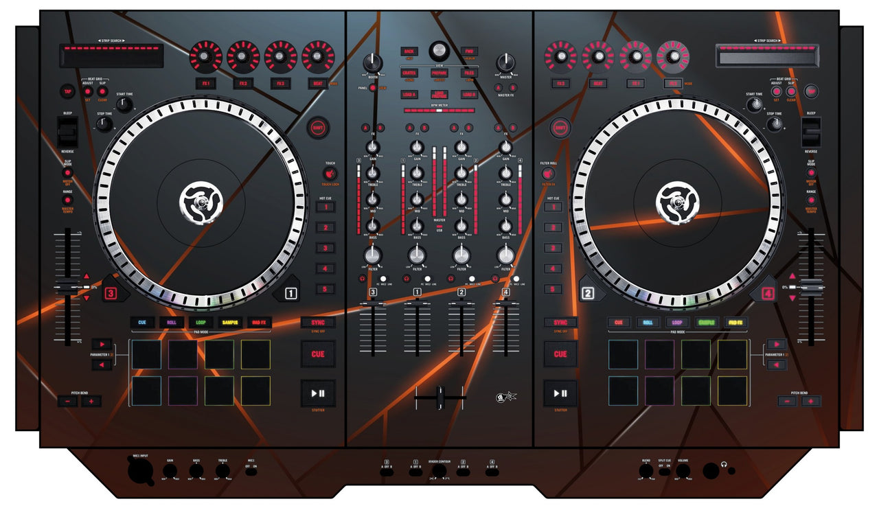 Numark NS 7 II Skin Rifter Orange