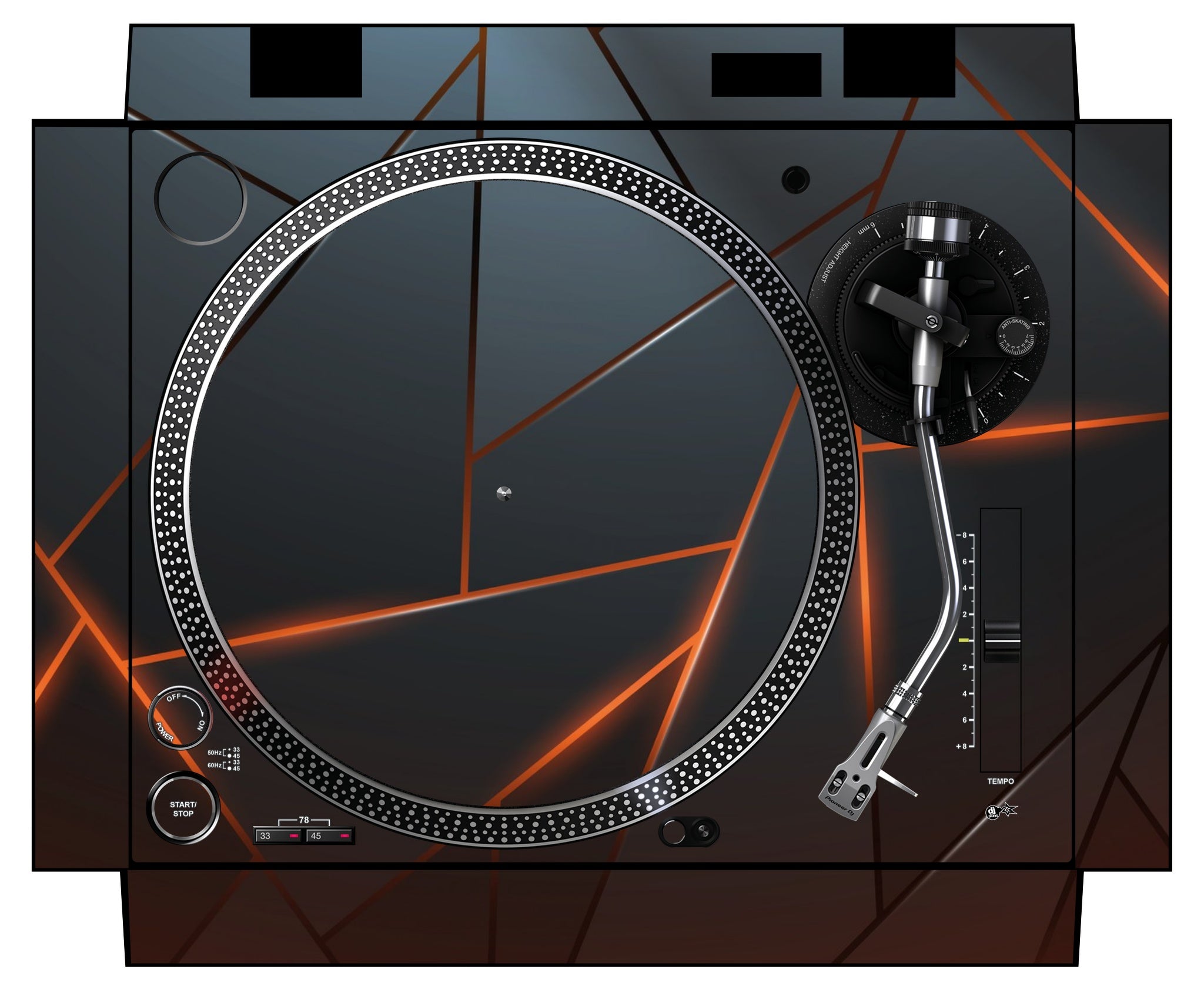 Pioneer DJ PLX 500 Skin Rifter Orange