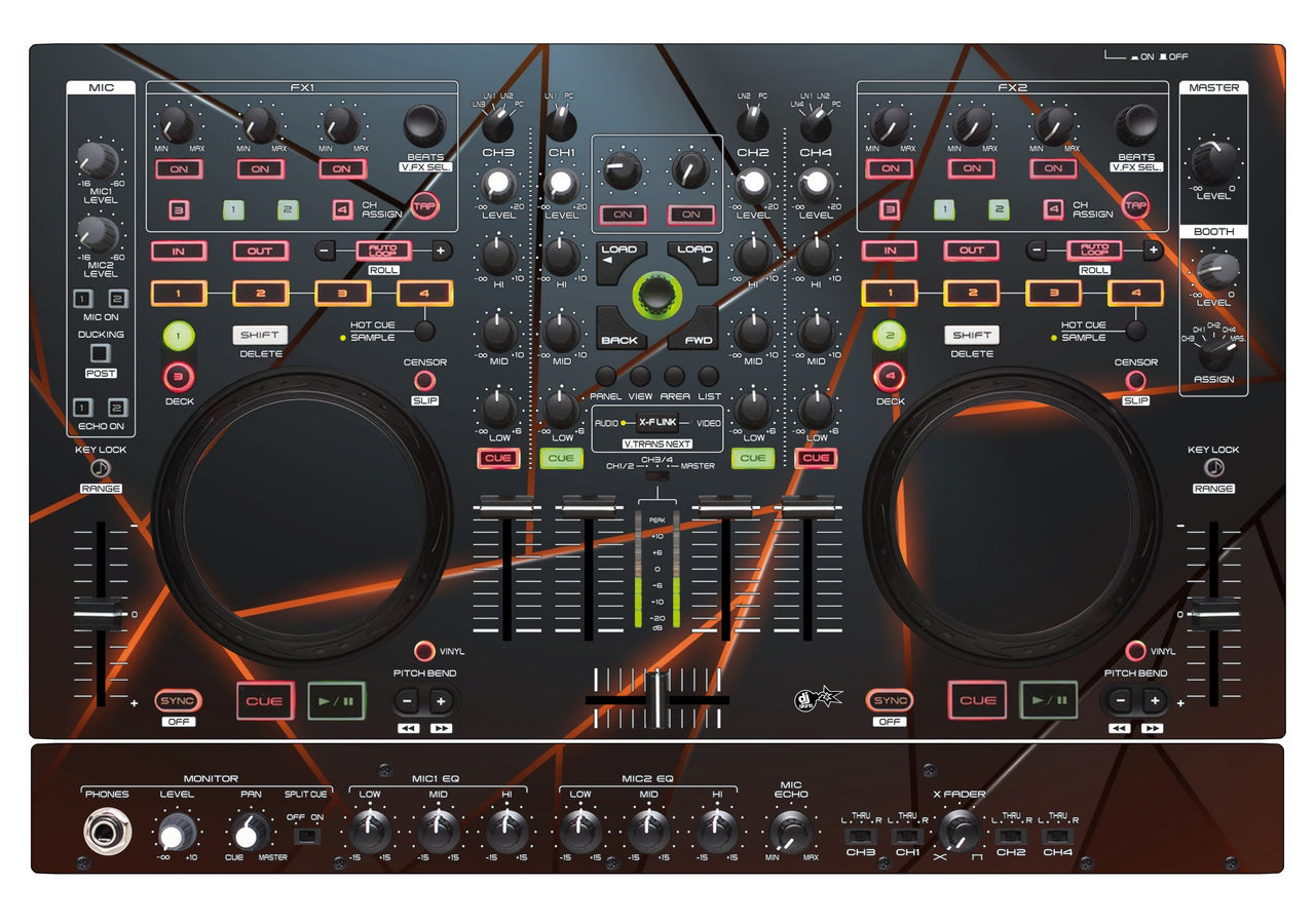 Denon DJ MC 6000 MK2 Skin Rifter Orange