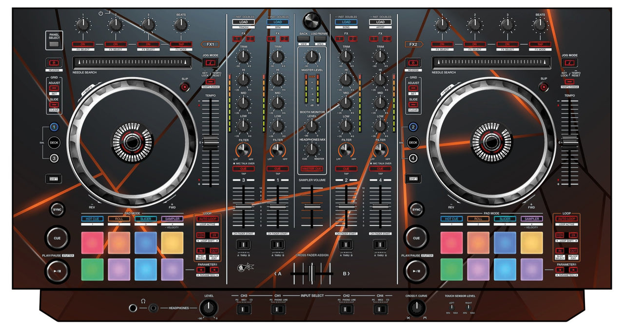 Pioneer DJ DDJ SX Skin Rifter Orange