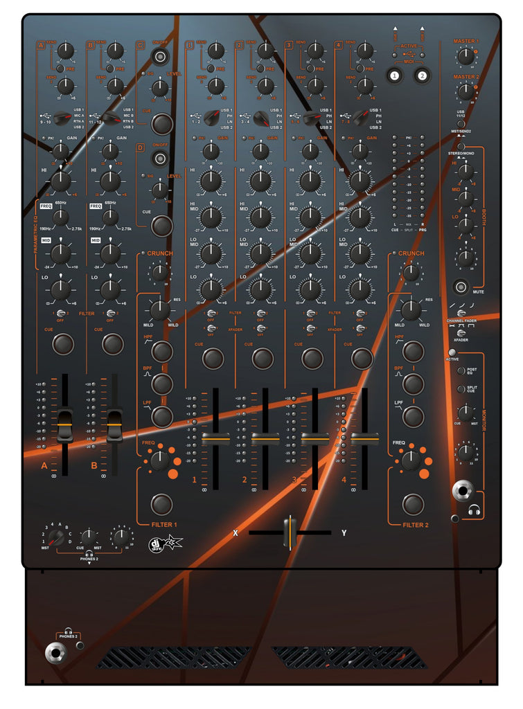 Allen and Heath XONE 96 Skin Rifter Orange