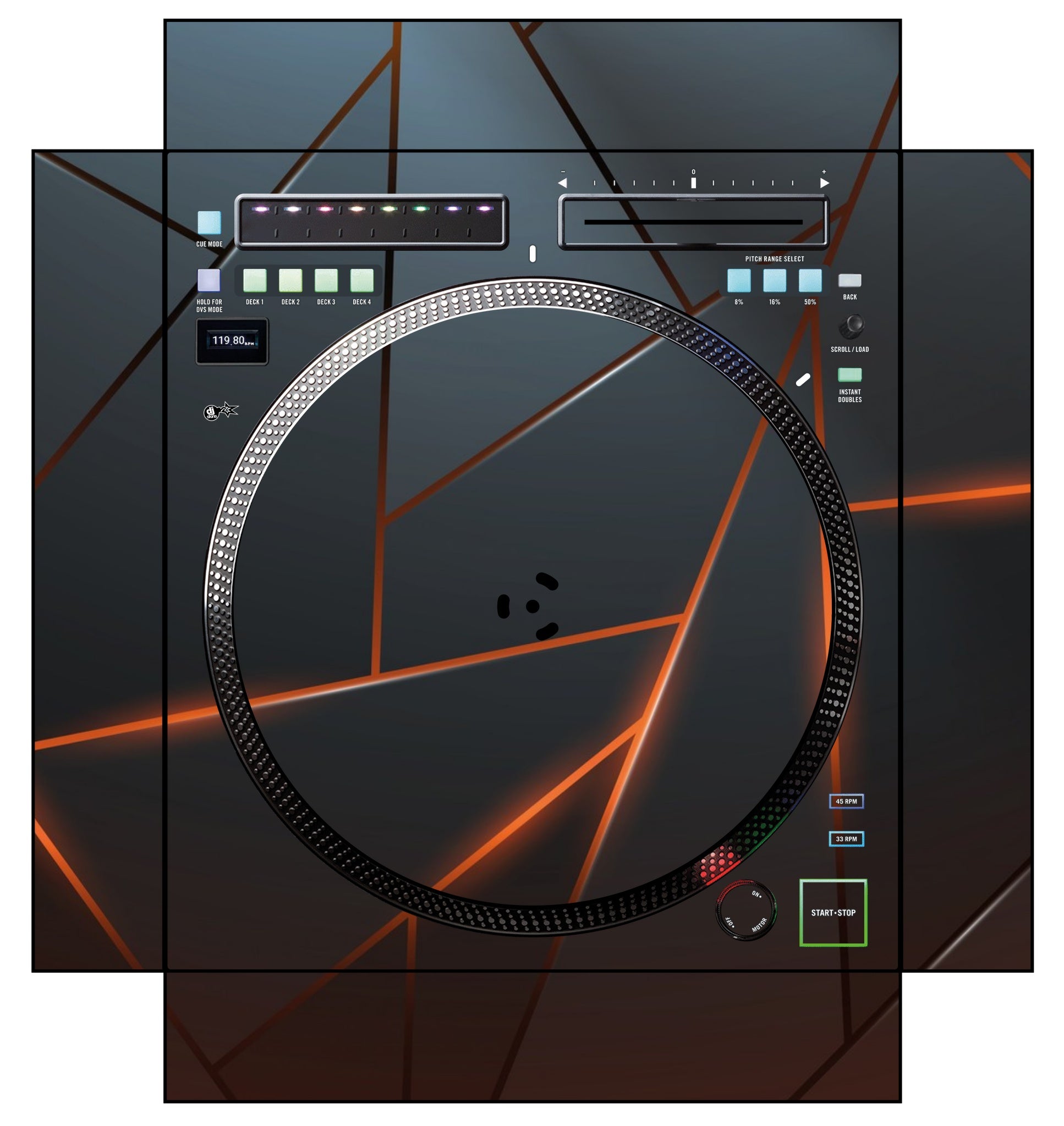 Rane TWELVE MK2 Skin Rifter Orange