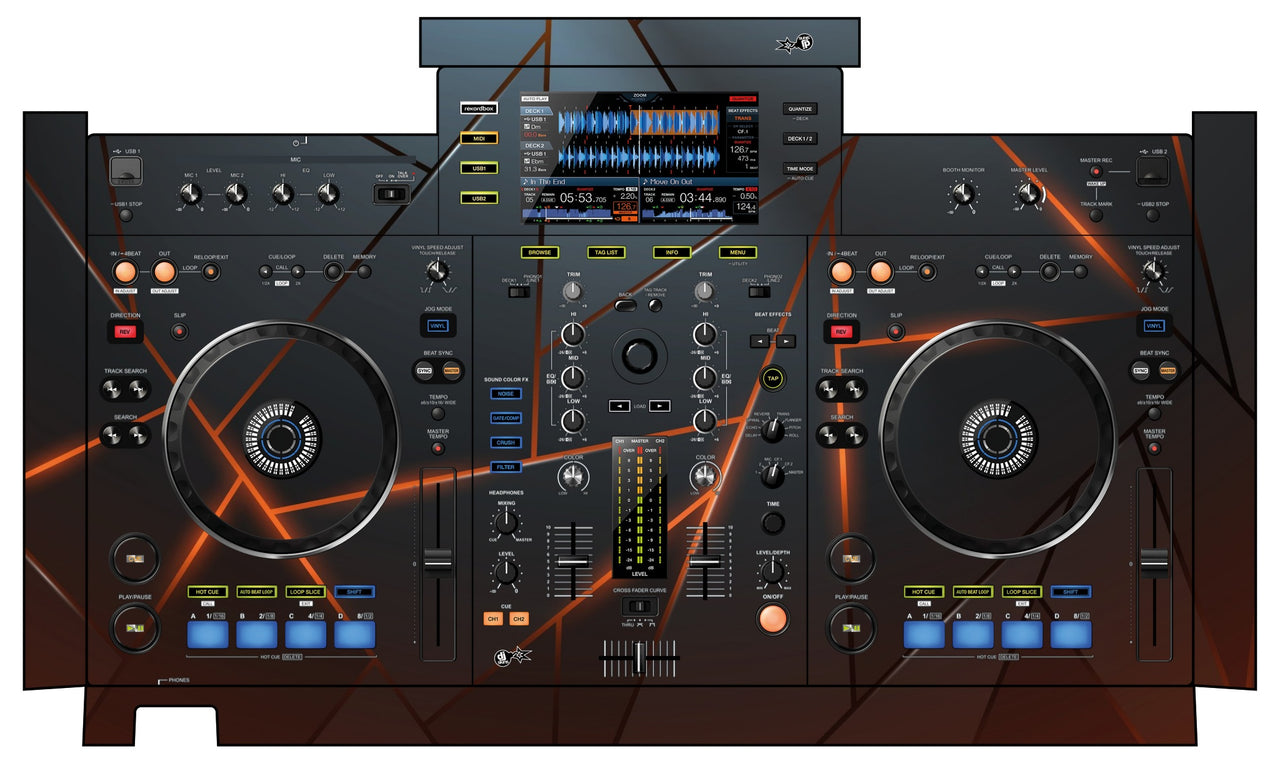 Pioneer DJ XDJ RX Skin Rifter Orange