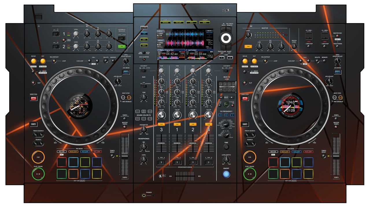 Pioneer DJ XDJ XZ Skin Rifter Orange