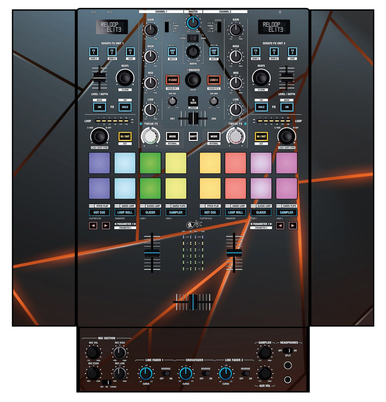 Reloop Elite Skin Rifter Orange