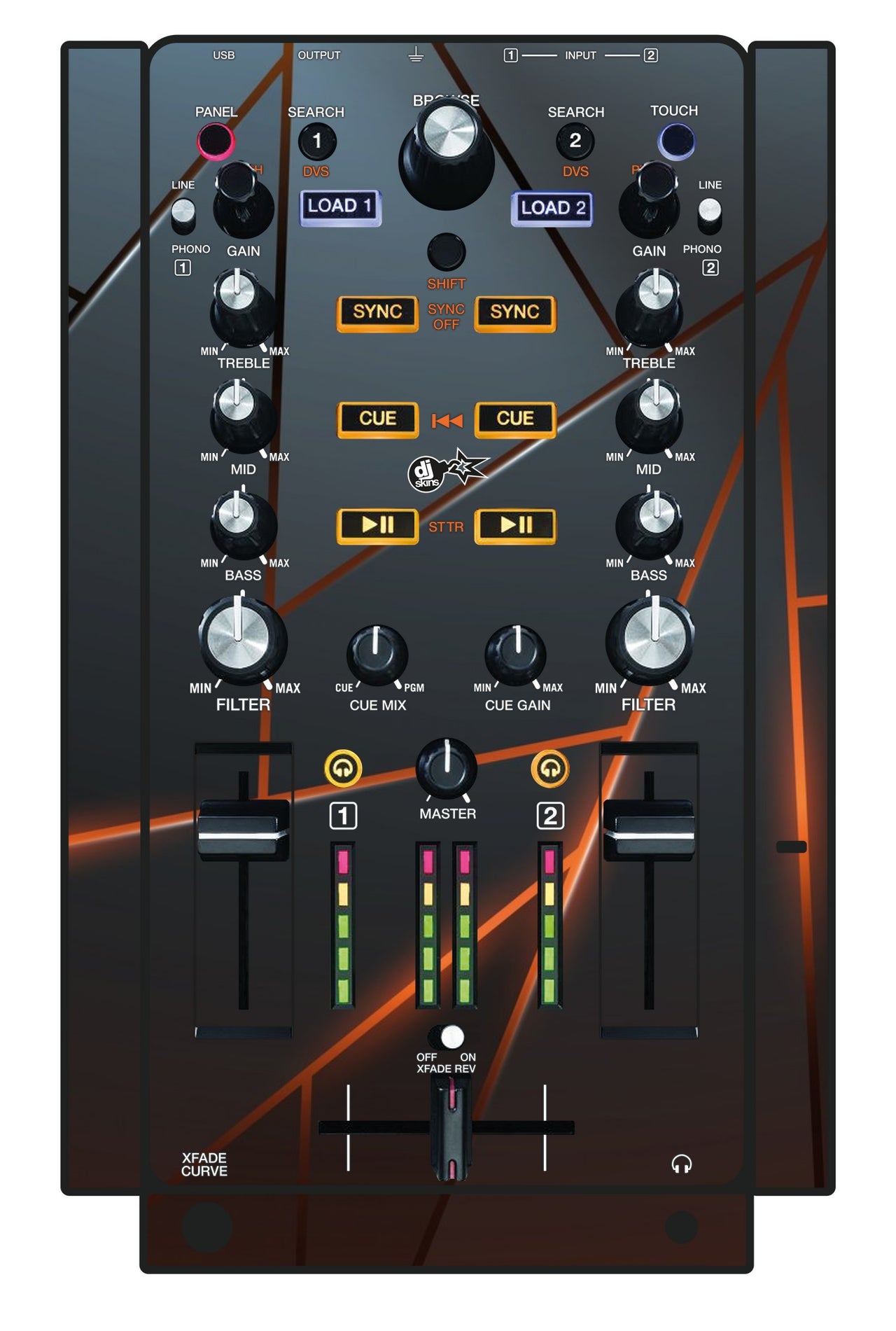 Akai Pro AMX Skin Rifter Orange