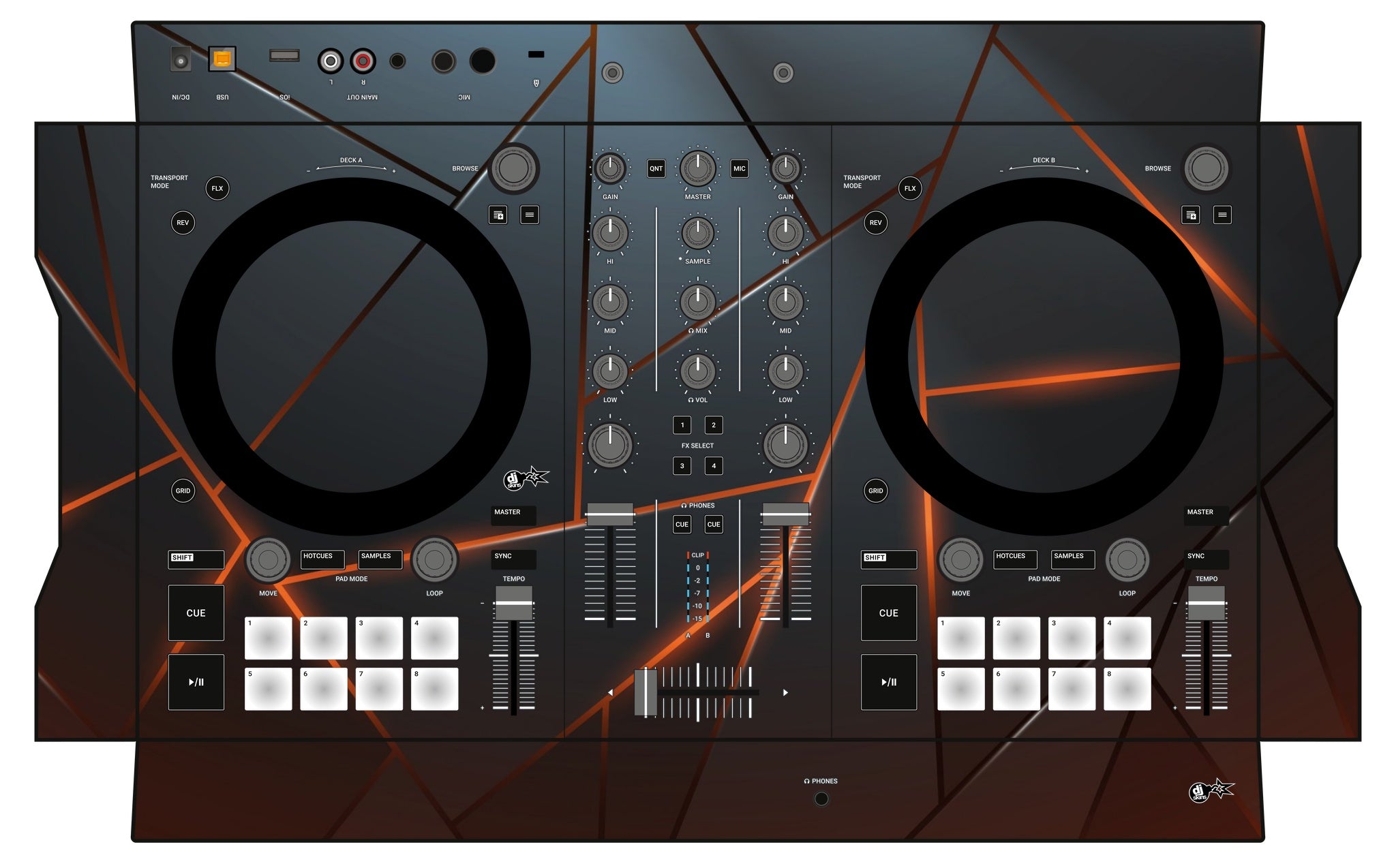 Native Instruments S2 MK3 Skin Rifter Orange