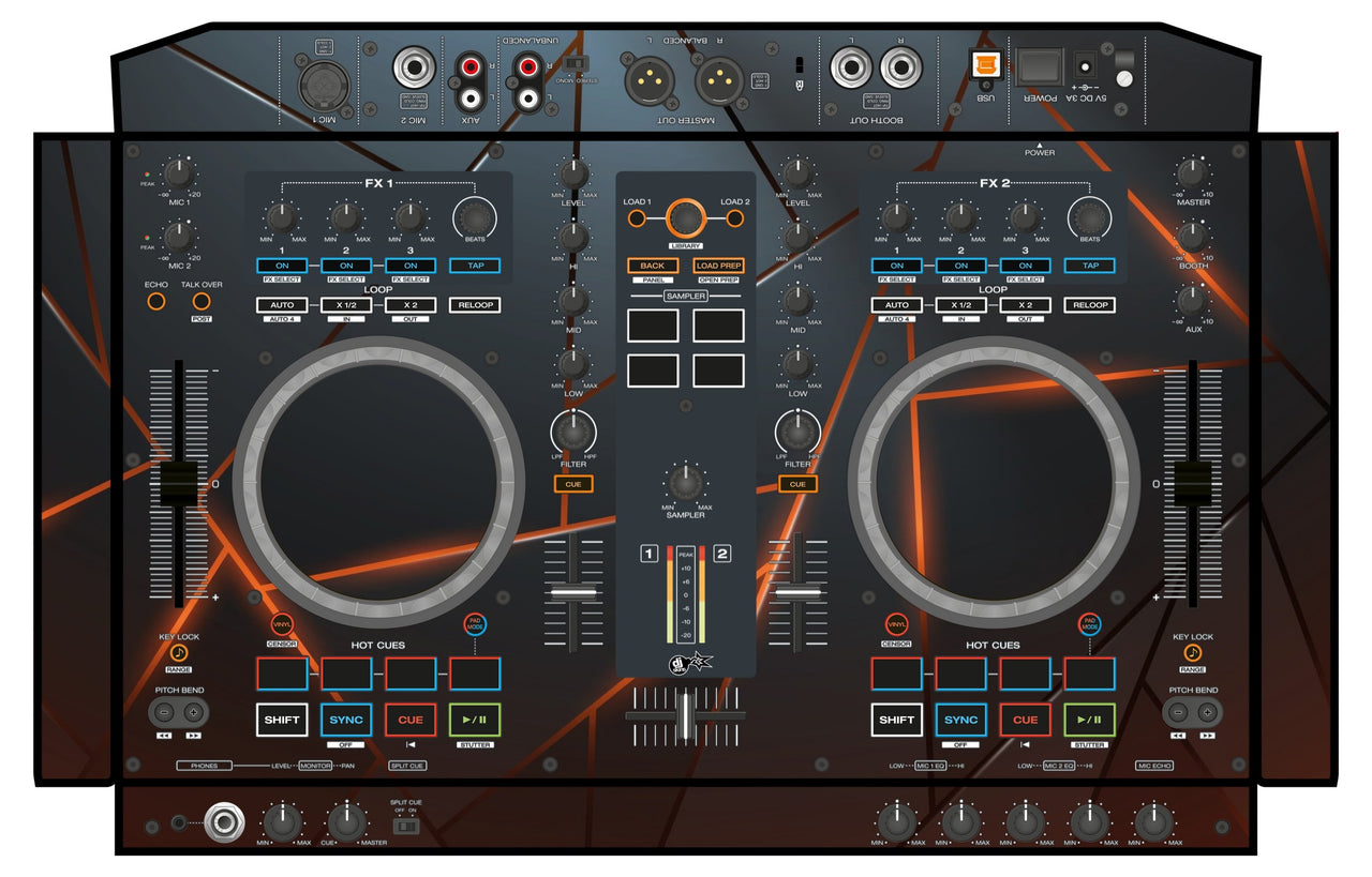 Denon DJ MC 4000 Skin Rifter Orange