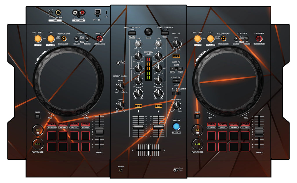 Pioneer DJ DDJ 400 Skin Rifter Orange