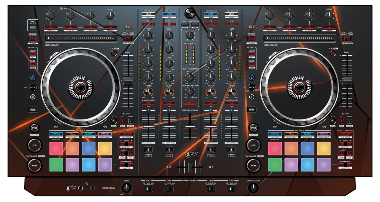 Pioneer DJ DDJ SX 2 Skin Rifter Orange
