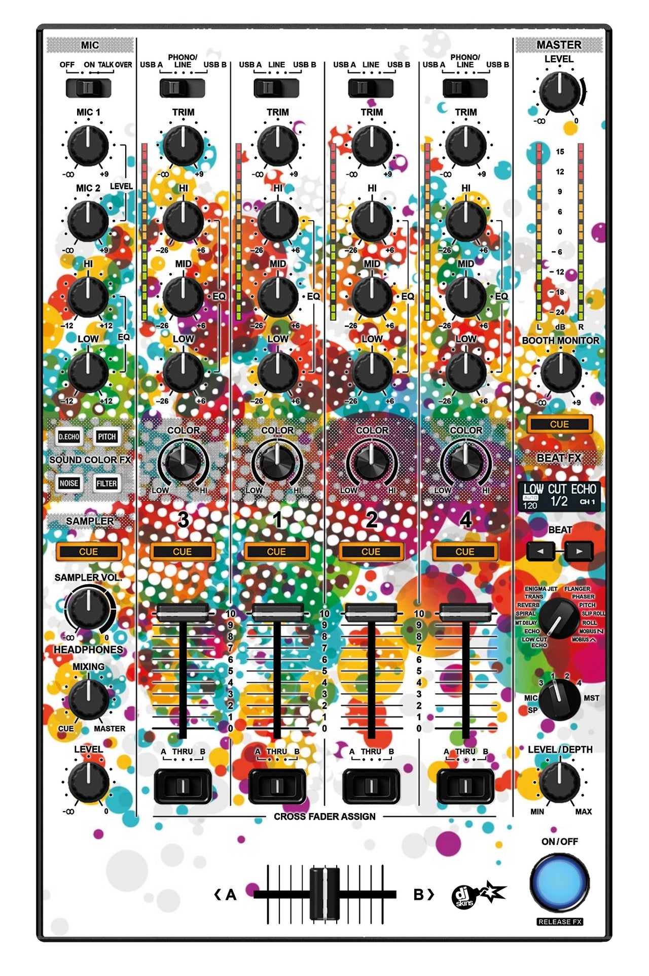 Pioneer DJ DDJ 1000 MIXER Skin Roundhouse