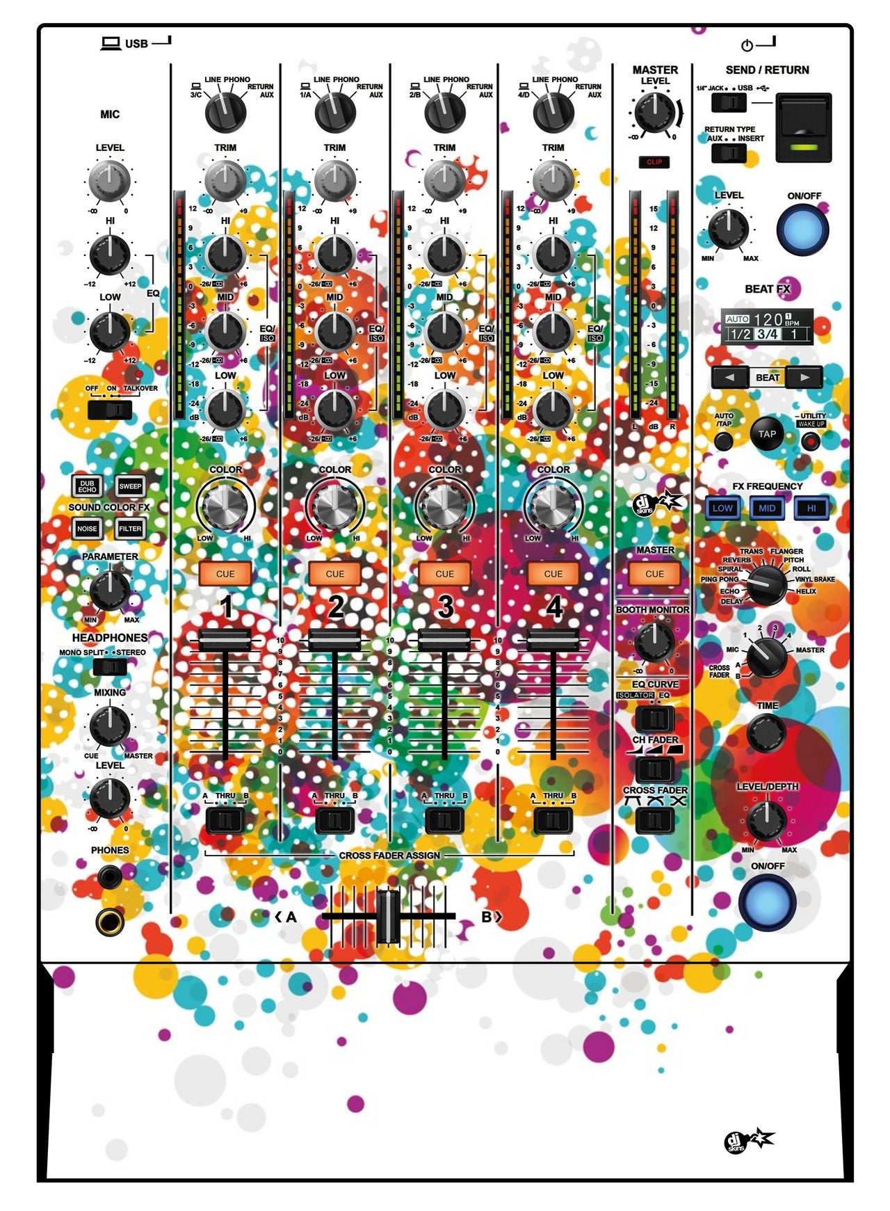 Pioneer DJ DJM 750 MK2 Skin Roundhouse