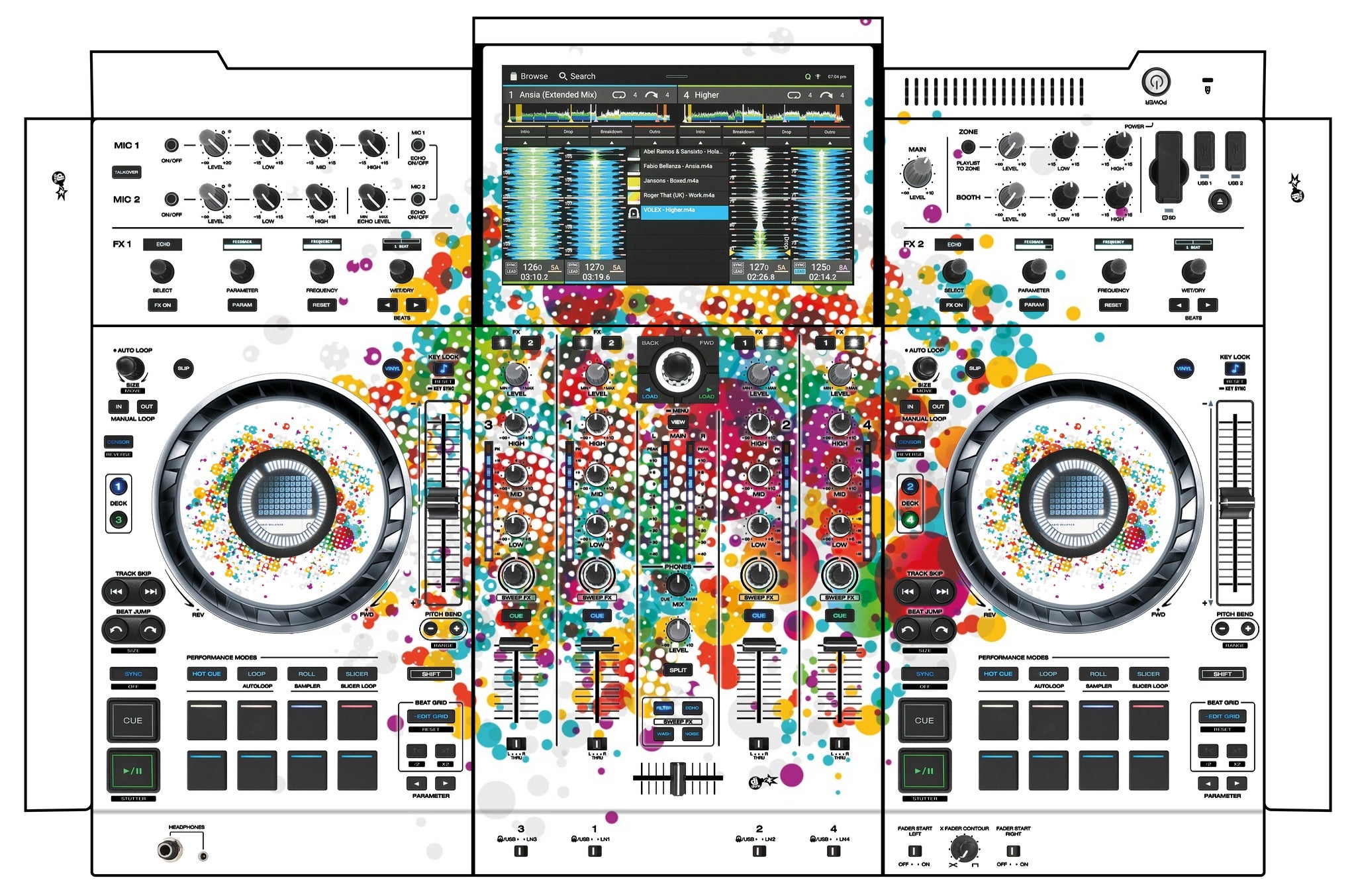 Denon DJ PRIME 4+ Skin Roundhouse