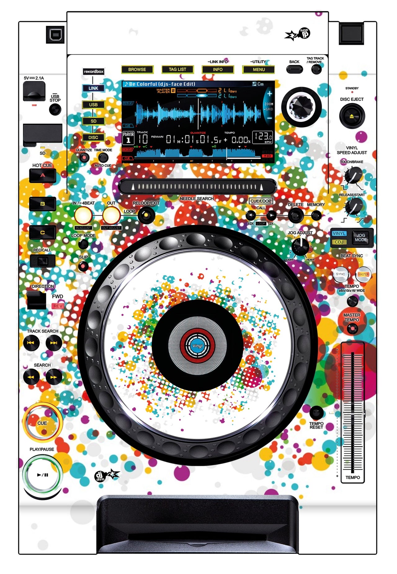 Pioneer DJ CDJ 2000 NEXUS Skin Roundhouse