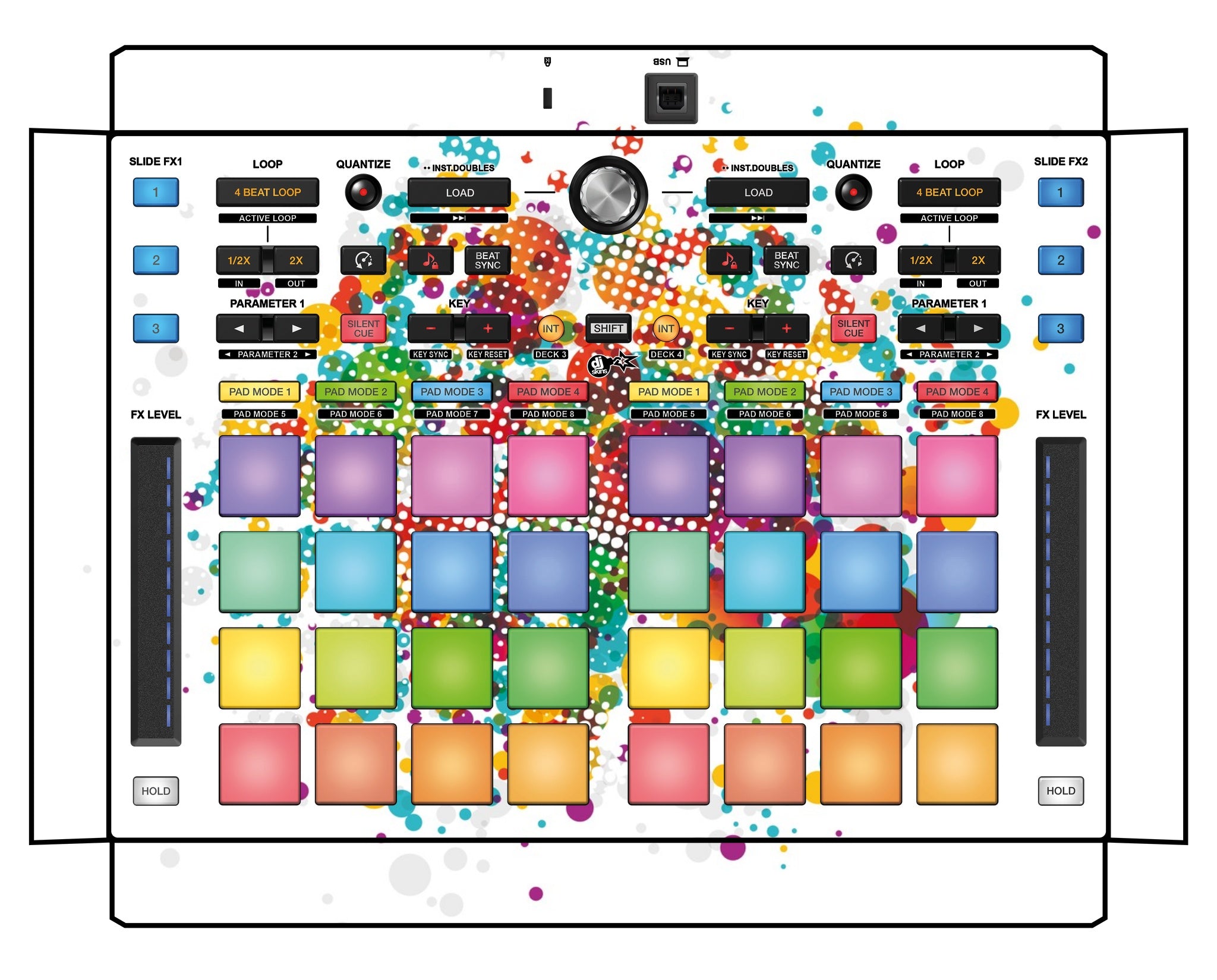 Pioneer DJ DDJ XP 2 Skin Roundhouse