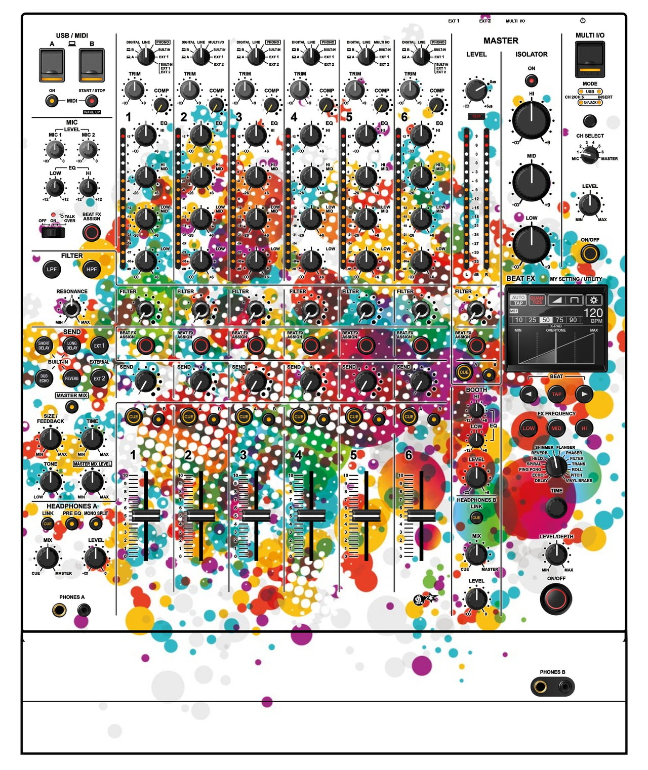 Pioneer DJ DJM V10 LF Skin Roundhouse