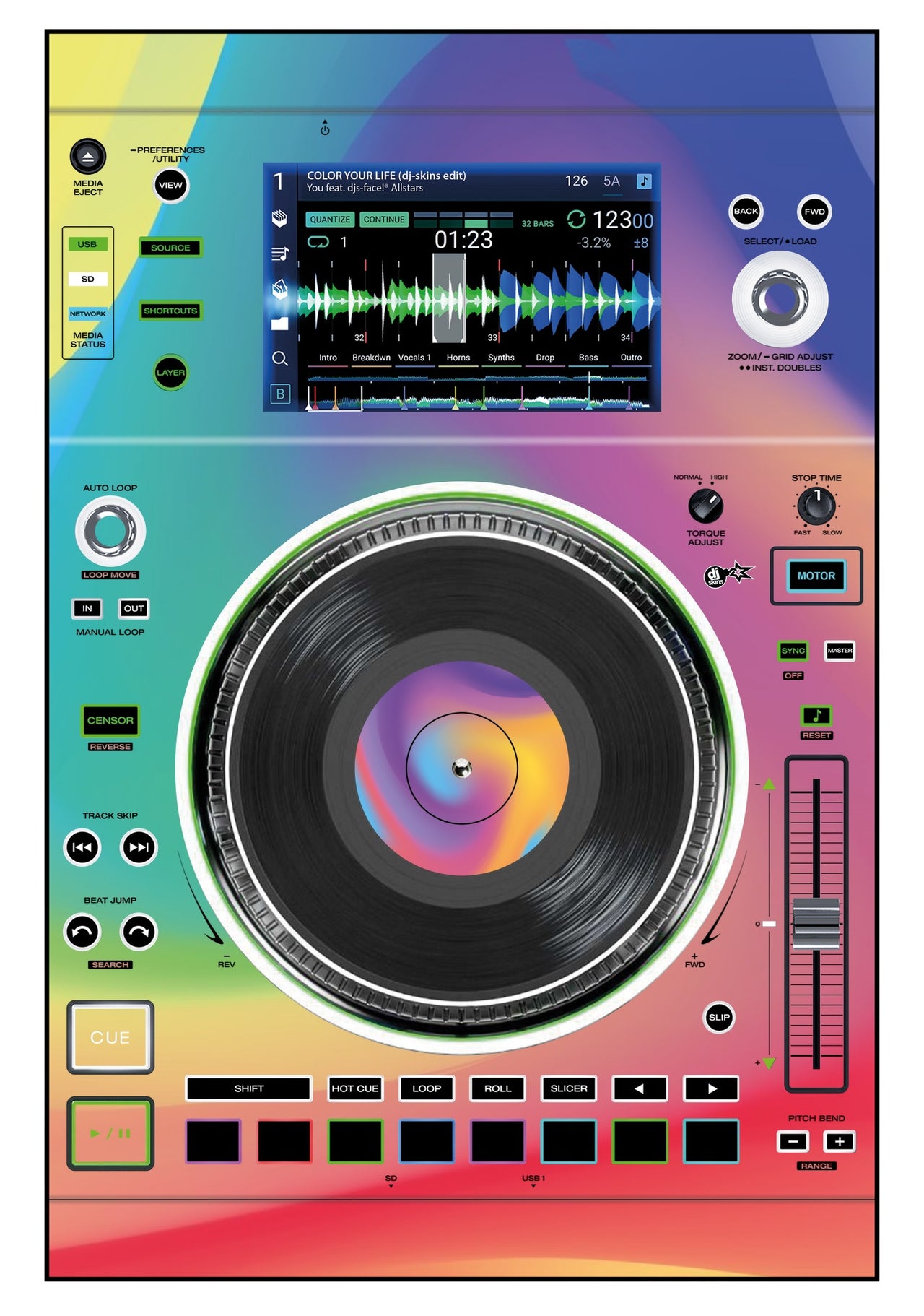 Denon DJ SC 5000 M Skin Screensaver