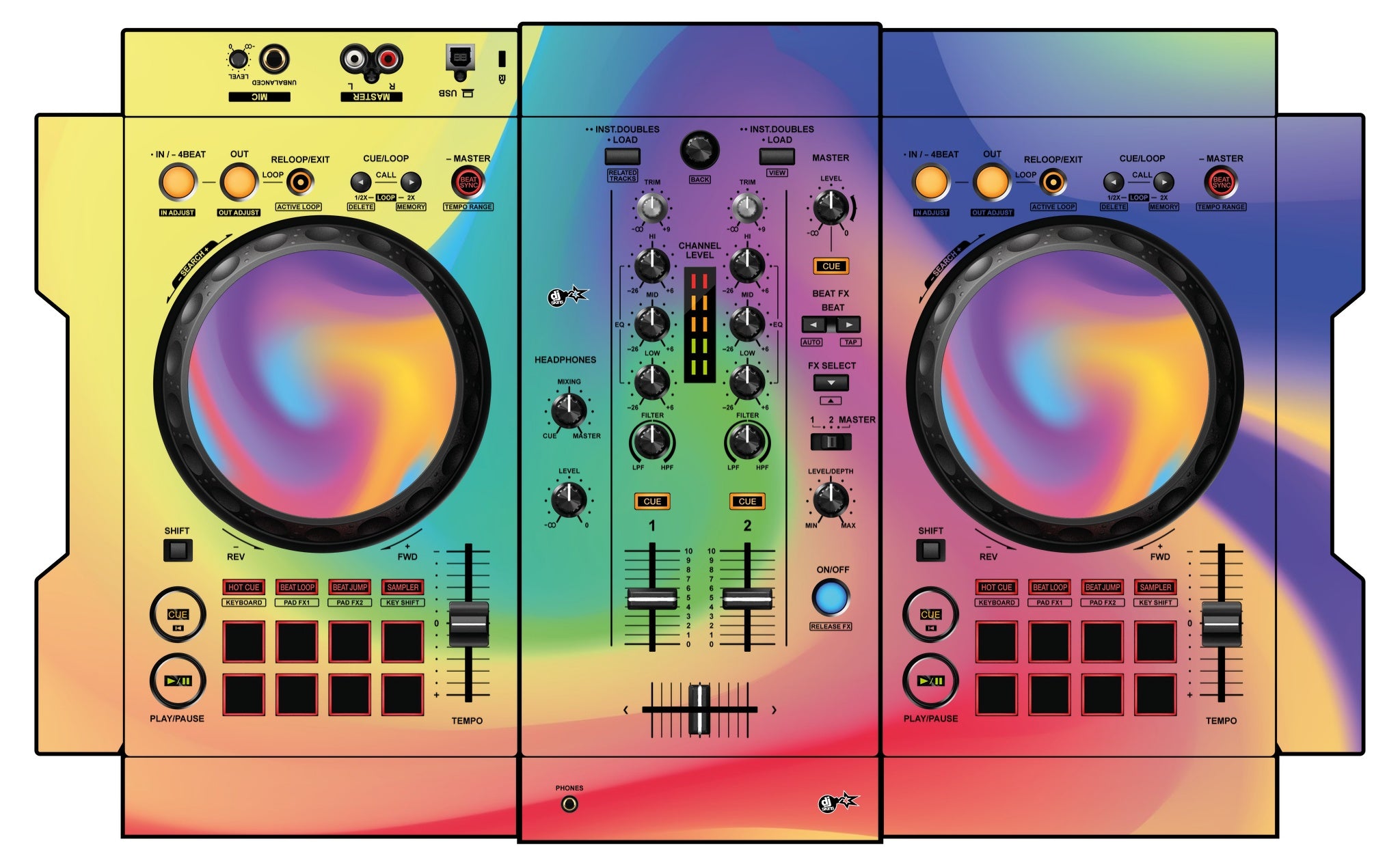 Pioneer DJ DDJ 400 Skin Screensaver