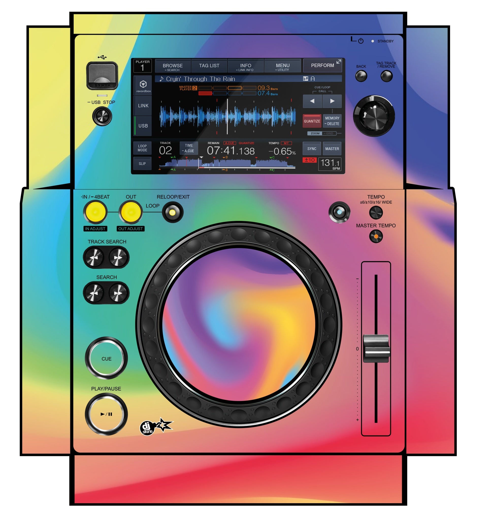 Pioneer DJ XDJ 700 Skin Screensaver