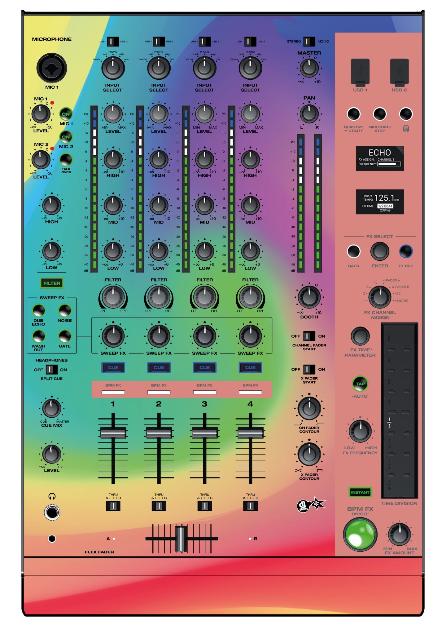 Denon DJ X 1850 Skin Screensaver