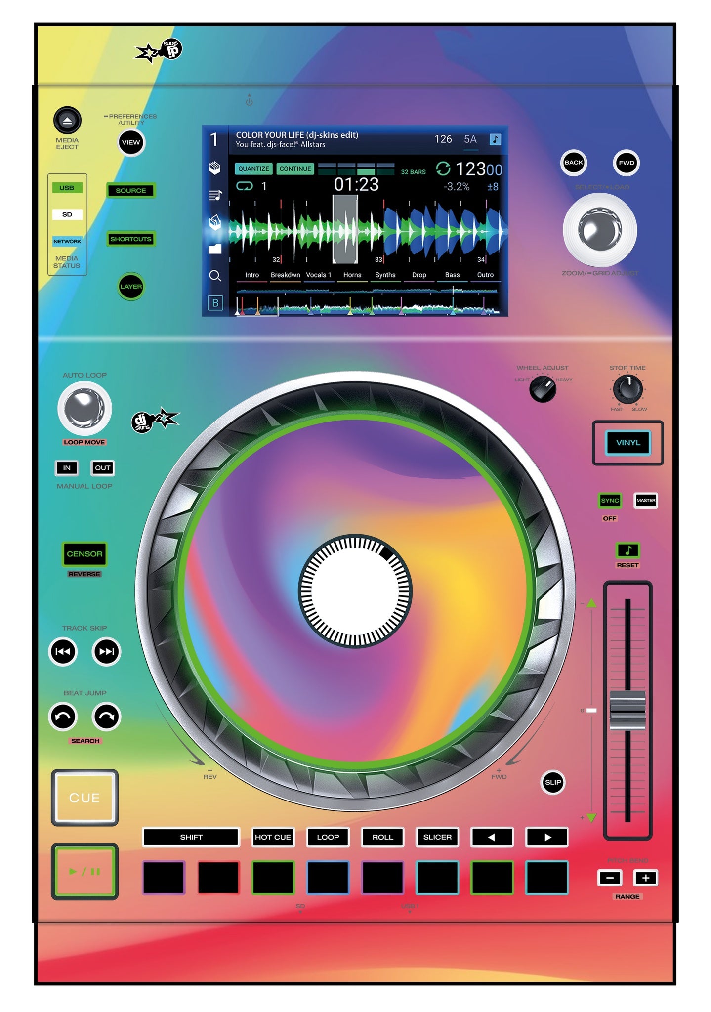 Denon DJ SC 5000 Skin Screensaver