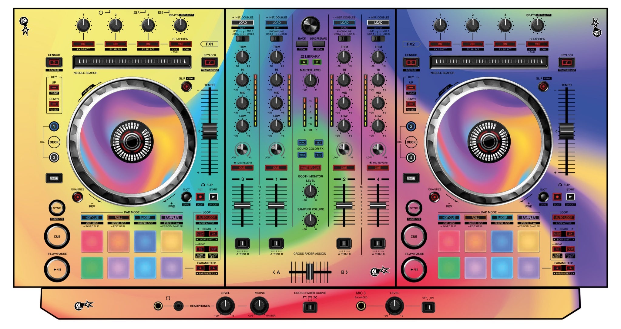 Pioneer DJ DDJ SX 3 Skin Screensaver