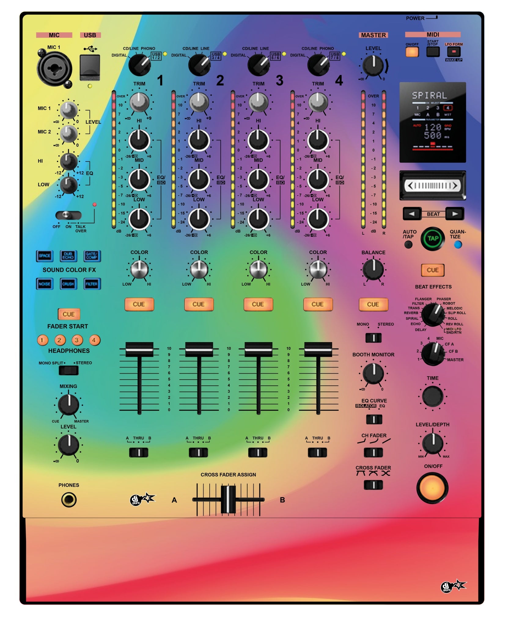 Pioneer DJ DJM 900 NEXUS Skin Screensaver