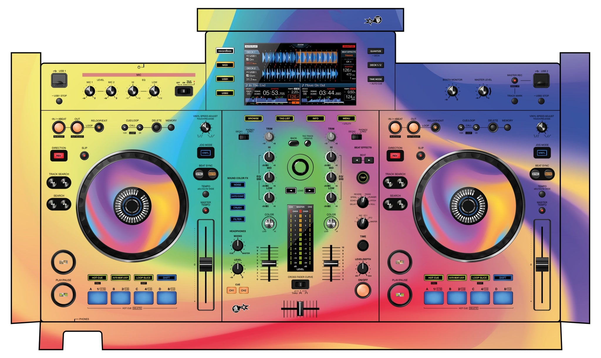 Pioneer DJ XDJ RX Skin Screensaver