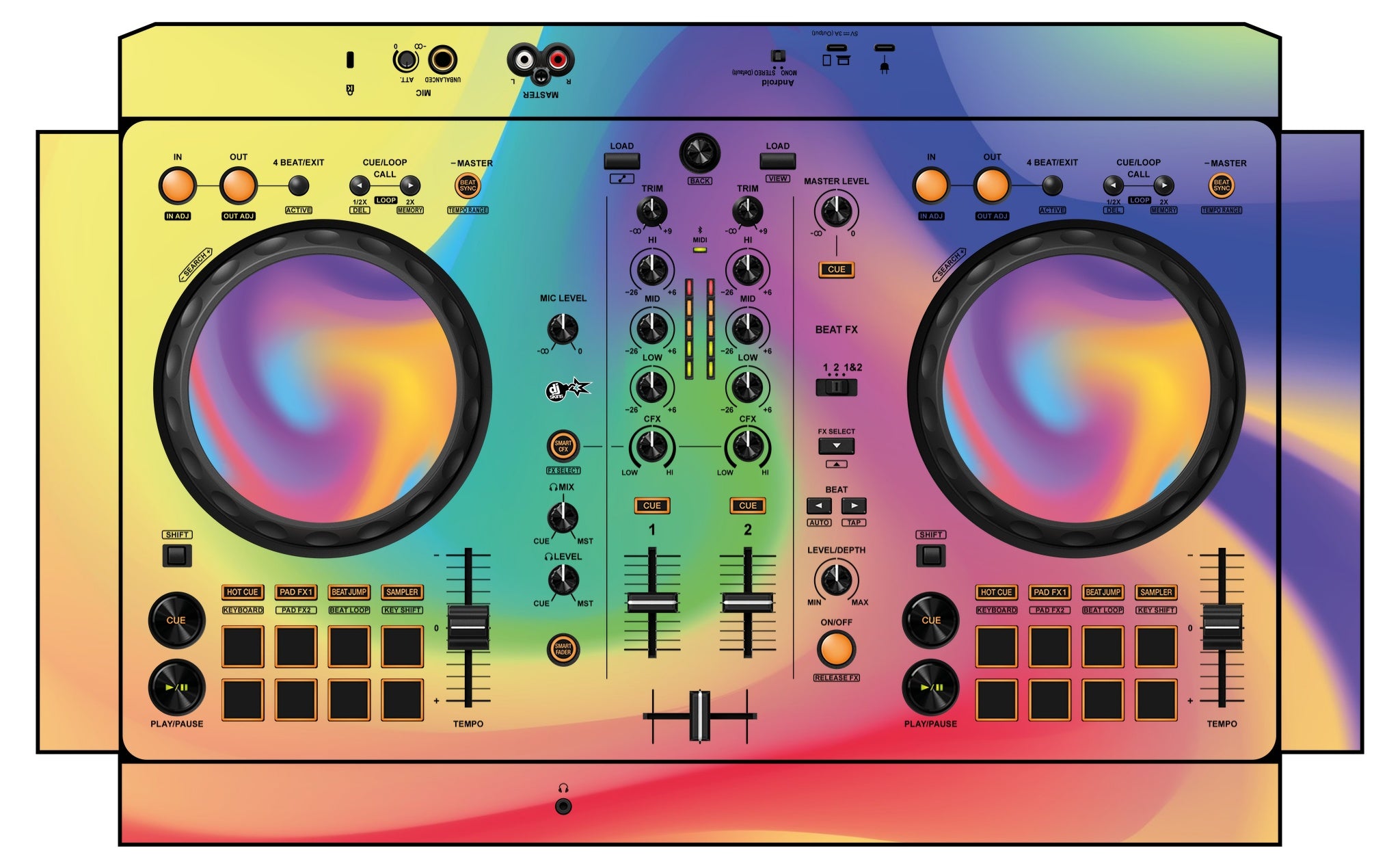 Pioneer DJ DDJ FLX 4 Skin Screensaver