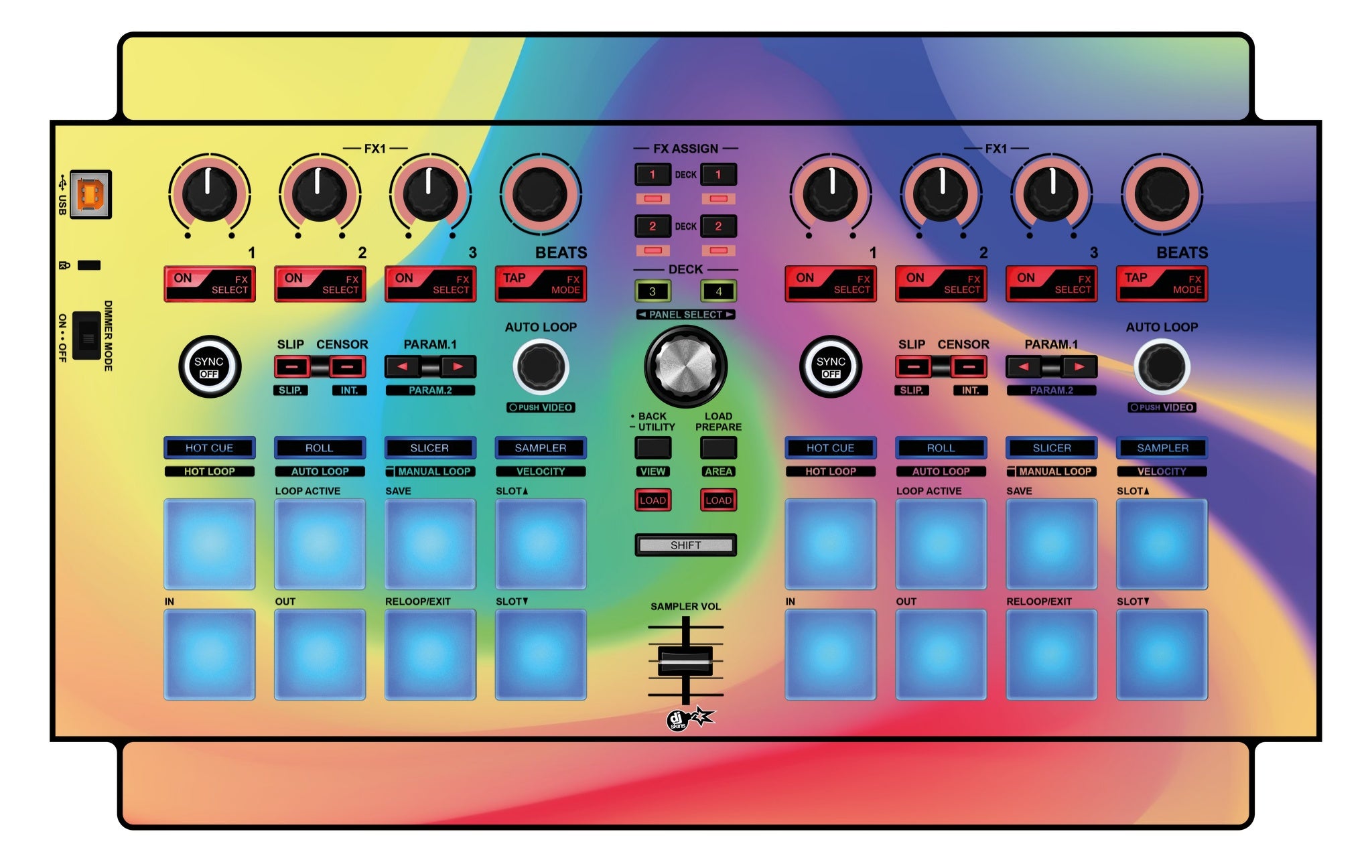 Pioneer DJ DDJ SP 1 Skin Screensaver