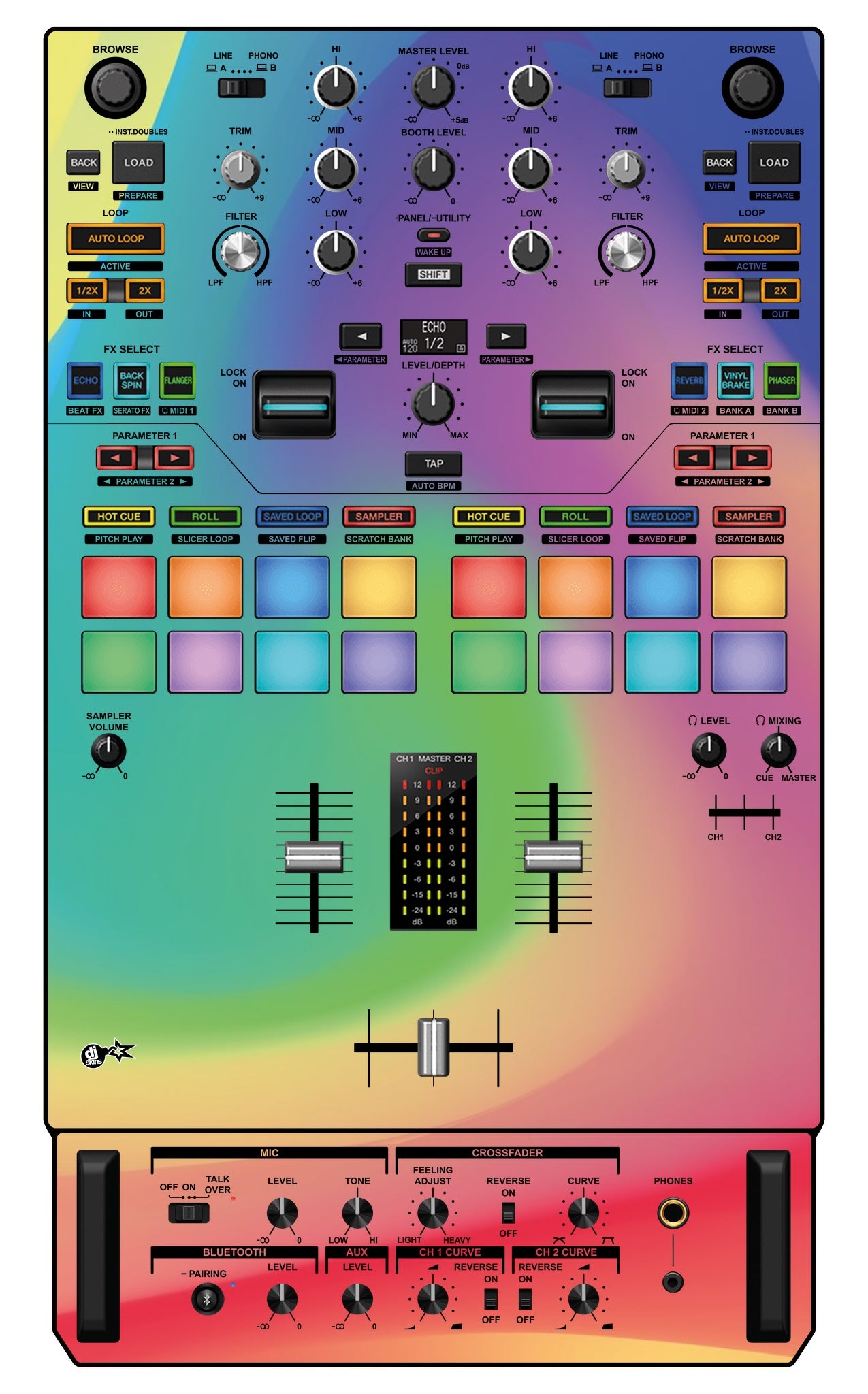 Pioneer DJ DJM S7 Skin Screensaver