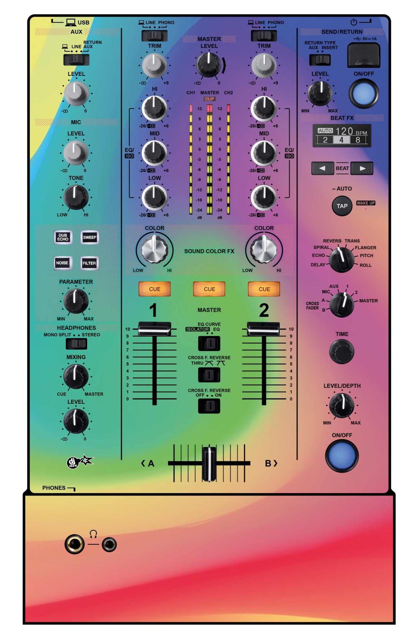 Pioneer DJ DJM 450 Skin Screensaver