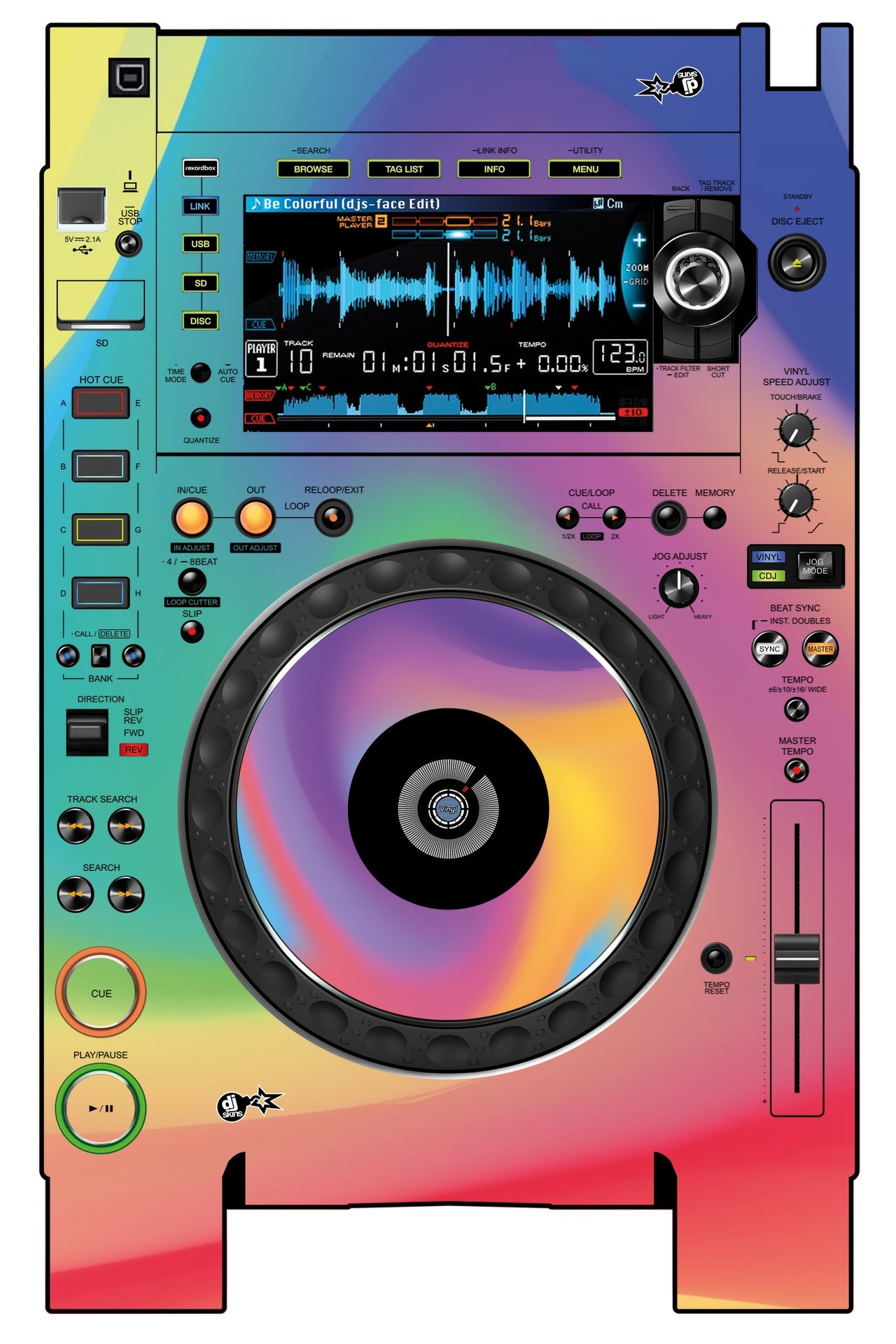 Pioneer DJ CDJ 2000 NEXUS 2 Skin Screensaver