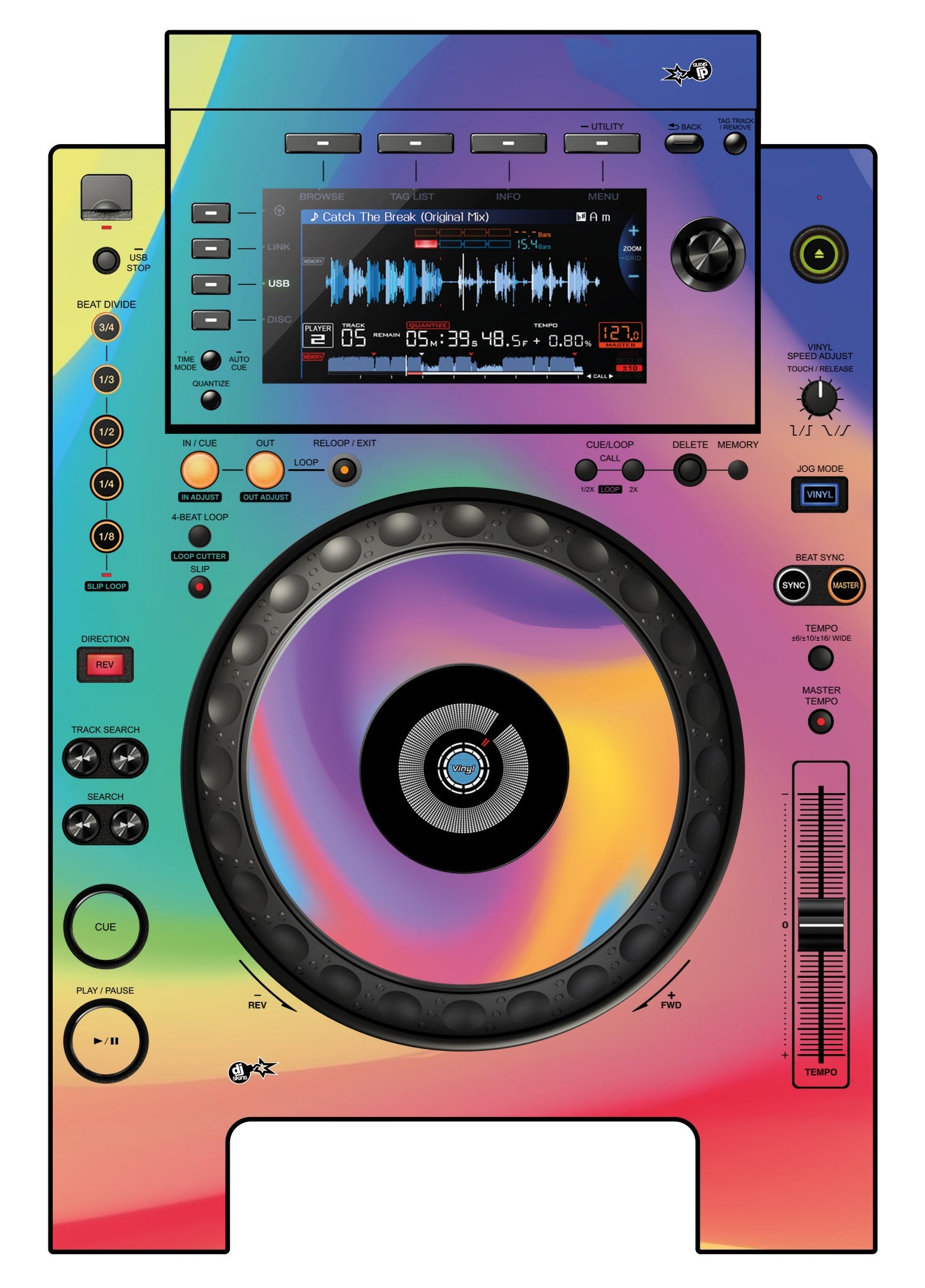 Pioneer DJ CDJ 900 NEXUS Skin Screensaver