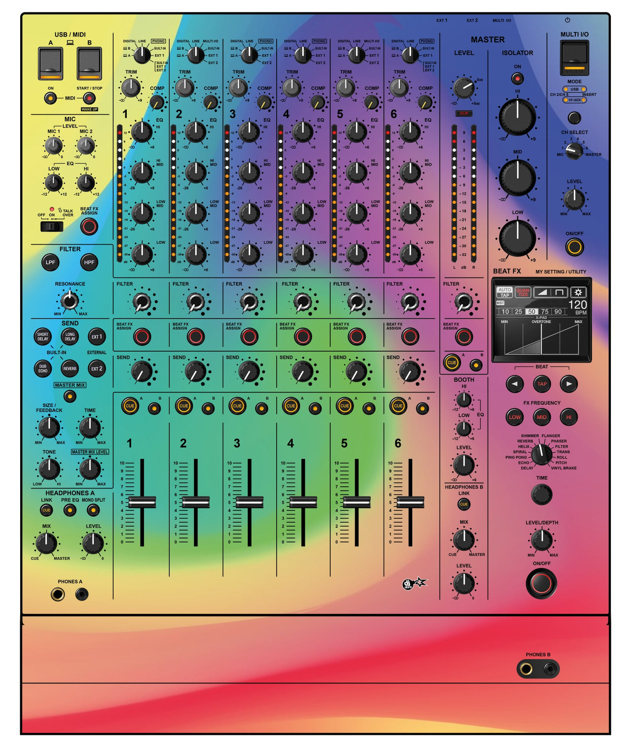 Pioneer DJ DJM V10 LF Skin Screensaver
