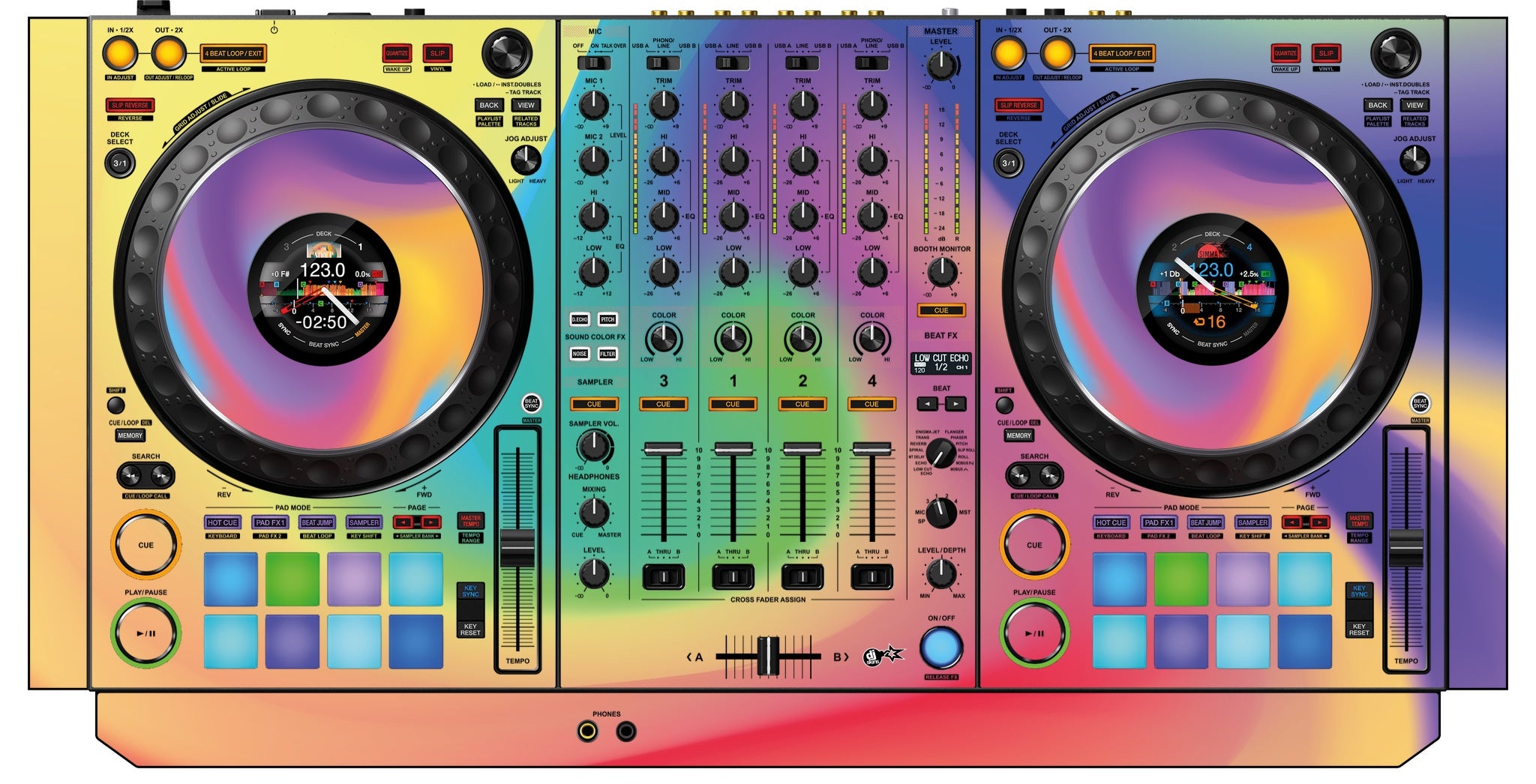 Pioneer DJ DDJ 1000 Skin Screensaver