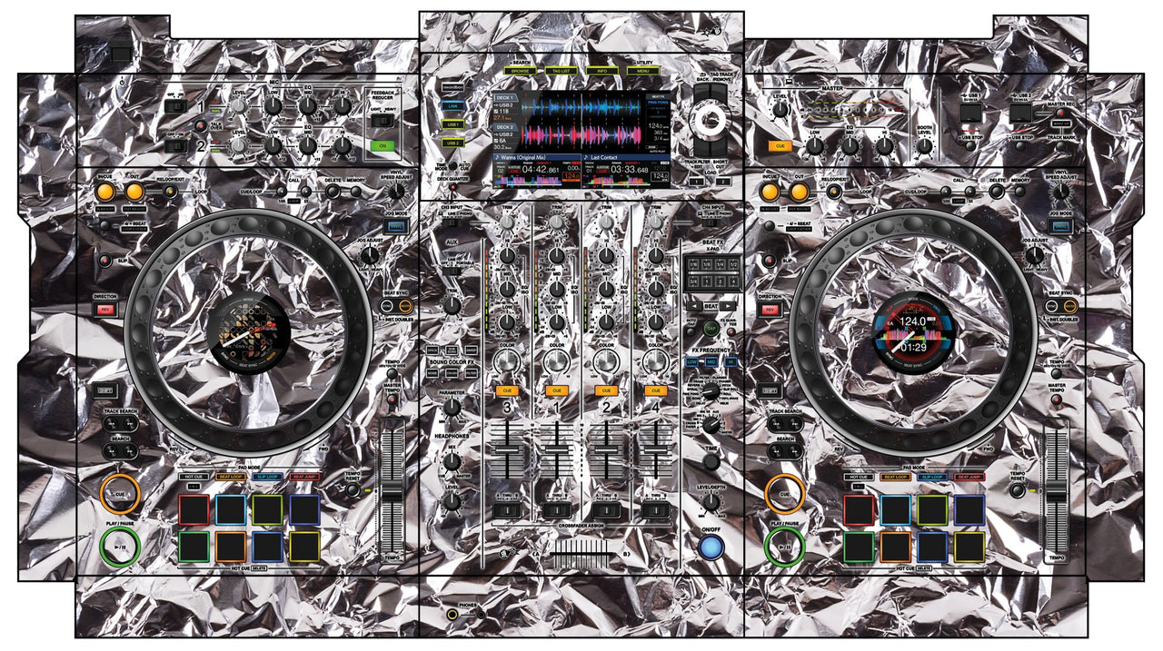 Pioneer DJ XDJ XZ Skin Silvercrush