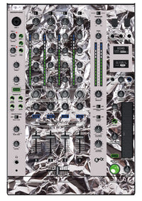 Denon DJ X 1800 Skin Silvercrush