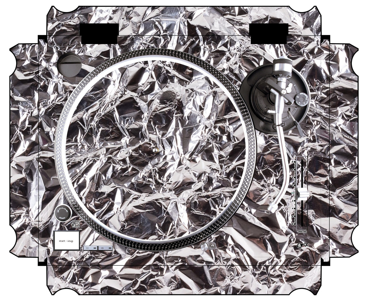 Technics 1200 / 1210 MK2 Skin Silvercrush