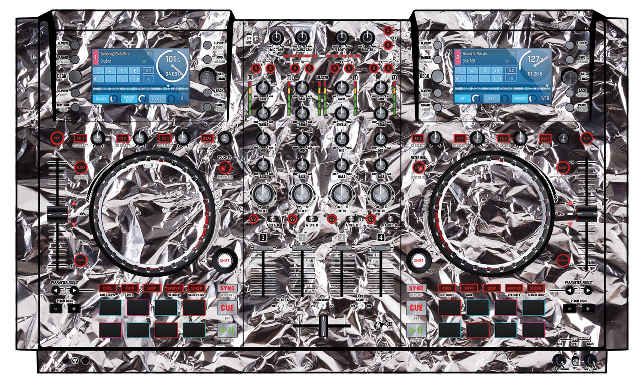 Numark NV 2 Skin Silvercrush